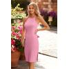 imagePRETTYGARDEN Women Bodycon Midi Dress 2025 Summer Spring Casual Vacation Sundress Fitted Sleeveless Tank DressesSolid Pink