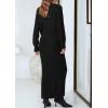 imagePRETTYGARDEN Womens Two Piece Matching Sweater Sets Knit Long Sleeve Pullover Tops Bodycon Long Maxi Skirts Fall OutfitsBlack