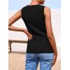 imagePRETTYGARDEN Womens Sweater Vest Button Down Summer Tank Tops 2025 Sleeveless Knit Vests Fashion Business Casual OutfitsBlack