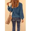 imagePRETTYGARDEN Womens Fashion Sweater Long Sleeve Casual Ribbed Knit Winter Clothes Pullover Sweaters Blouse TopGrey Blue