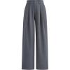 imagePRETTYGARDEN Womens Summer Work Pants Elastic High Waisted Straight Leg Business Casual Dressy Trousers Slacks with PocketsDark Grey