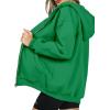 imagePRETTYGARDEN Womens Zip Up Y2K Hoodies Casual Long Sleeve Track Jackets with PocketsGreen
