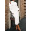 imagePRETTYGARDEN Womens Fall 2 Piece Outfits Bodycon Maxi Tank Pullover Sweater Dress and Long Sleeve Cropped Cardigan Knit SetsWhite