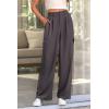 imagePRETTYGARDEN Womens Wide Leg Cargo Pants High Waist Business Casual Trousers Pant with PocketsGrey