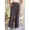 imagePRETTYGARDEN Womens Wide Leg Cargo Pants High Waist Business Casual Trousers Pant with PocketsGrey