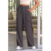 imagePRETTYGARDEN Womens Wide Leg Cargo Pants High Waist Business Casual Trousers Pant with PocketsGrey
