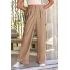 imagePRETTYGARDEN Womens Wide Leg Cargo Pants High Waist Business Casual Trousers Pant with PocketsKhaki