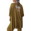 imagePRETTYGARDEN Womens 2 Piece Outfits Casual Short Sleeve Pullover Tops and Wide Leg Pants Lounge Sets TracksuitsLight Army Green