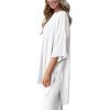 imagePRETTYGARDEN Womens 2 Piece Outfits Casual Short Sleeve Pullover Tops and Wide Leg Pants Lounge Sets TracksuitsWhite