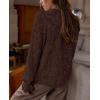 imagePRETTYGARDEN Womens Dressy Casual Lace Blouse Long Sleeve Button Up Shirts Tops Spring Fall Fashion ClothesCoffee