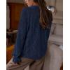 imagePRETTYGARDEN Womens Dressy Casual Lace Blouse Long Sleeve Button Up Shirts Tops Spring Fall Fashion ClothesNavy