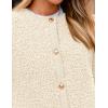 imagePRETTYGARDEN Womens Faux Fur Shearling Coat Fuzzy Fleece Button Up Trendy Fall Winter Cropped Jackets OuterwearWhite