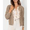 imagePRETTYGARDEN Womens Knit Cardigan Sweaters Casual Long Sleeve Open Front Button Down Trendy Jackets OuterwearCamel