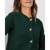 imagePRETTYGARDEN Womens Knit Cardigan Sweaters Casual Long Sleeve Open Front Button Down Trendy Jackets OuterwearDark Green