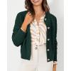 imagePRETTYGARDEN Womens Knit Cardigan Sweaters Casual Long Sleeve Open Front Button Down Trendy Jackets OuterwearDark Green