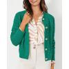 imagePRETTYGARDEN Womens Knit Cardigan Sweaters Casual Long Sleeve Open Front Button Down Trendy Jackets OuterwearGreen