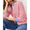 imagePRETTYGARDEN Womens Knit Cardigan Sweaters Casual Long Sleeve Open Front Button Down Trendy Jackets OuterwearPink
