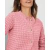 imagePRETTYGARDEN Womens Knit Cardigan Sweaters Casual Long Sleeve Open Front Button Down Trendy Jackets OuterwearPink