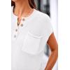 imagePRETTYGARDEN Womens Two Piece Outfits Sweater Sets Knit Pullover Tops And High Waisted Pants Matching Tracksuit Sweatsuit SetButton White