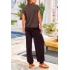 imagePRETTYGARDEN Womens Two Piece Outfits Sweater Sets Knit Pullover Tops And High Waisted Pants Matching Tracksuit Sweatsuit SetCoffee
