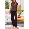 imagePRETTYGARDEN Womens Two Piece Outfits Sweater Sets Knit Pullover Tops And High Waisted Pants Matching Tracksuit Sweatsuit SetCoffee