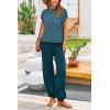 imagePRETTYGARDEN Womens Two Piece Outfits Sweater Sets Knit Pullover Tops And High Waisted Pants Matching Tracksuit Sweatsuit SetGrey Blue