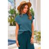 imagePRETTYGARDEN Womens Two Piece Outfits Sweater Sets Knit Pullover Tops And High Waisted Pants Matching Tracksuit Sweatsuit SetGrey Blue