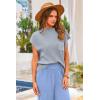 imagePRETTYGARDEN Womens Two Piece Outfits Sweater Sets Knit Pullover Tops And High Waisted Pants Matching Tracksuit Sweatsuit SetSky Blue