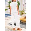 imagePRETTYGARDEN Womens Two Piece Outfits Sweater Sets Knit Pullover Tops And High Waisted Pants Matching Tracksuit Sweatsuit SetWhite