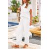 imagePRETTYGARDEN Womens Two Piece Outfits Sweater Sets Knit Pullover Tops And High Waisted Pants Matching Tracksuit Sweatsuit SetWhite