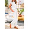 imagePRETTYGARDEN Womens Two Piece Outfits Sweater Sets Knit Pullover Tops And High Waisted Pants Matching Tracksuit Sweatsuit SetWhite