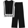 Striped Black White
