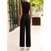 imagePRETTYGARDEN 2 Piece Sets for Women Summer 2025 Airport Travel Outfits Crop Tank Tops Wide Leg Pants Matching Lounge SetsBlack