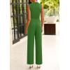 imagePRETTYGARDEN 2 Piece Sets for Women Summer 2025 Airport Travel Outfits Crop Tank Tops Wide Leg Pants Matching Lounge SetsGreen