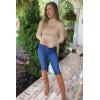 imagePRETTYGARDEN Womens 2025 Fashion Fall Clothes 2 Piece Cutout Tops Long Sleeve Mock Neck Rib Knit Winter Pullover SweaterLight Khaki