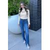 imagePRETTYGARDEN Womens 2025 Fashion Fall Clothes 2 Piece Cutout Tops Long Sleeve Mock Neck Rib Knit Winter Pullover SweaterWhite