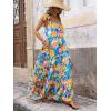 imagePRETTYGARDEN Womens Dresses 2025 Summer Floral Sleeveless Maxi Dress Casual Spaghetti Strap Tiered Flowy Beach Long DressFblue
