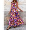 imagePRETTYGARDEN Womens Dresses 2025 Summer Floral Sleeveless Maxi Dress Casual Spaghetti Strap Tiered Flowy Beach Long DressFblue02