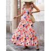 imagePRETTYGARDEN Womens Dresses 2025 Summer Floral Sleeveless Maxi Dress Casual Spaghetti Strap Tiered Flowy Beach Long DressFpink
