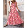 imagePRETTYGARDEN Womens Dresses 2025 Summer Floral Sleeveless Maxi Dress Casual Spaghetti Strap Tiered Flowy Beach Long DressFred Yellow