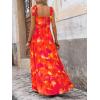 imagePRETTYGARDEN Womens Dresses 2025 Summer Floral Sleeveless Maxi Dress Casual Spaghetti Strap Tiered Flowy Beach Long DressFrust Red