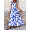 imagePRETTYGARDEN Womens Dresses 2025 Summer Floral Sleeveless Maxi Dress Casual Spaghetti Strap Tiered Flowy Beach Long DressFwhite Blue