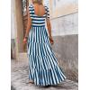 imagePRETTYGARDEN Womens Dresses 2025 Summer Floral Sleeveless Maxi Dress Casual Spaghetti Strap Tiered Flowy Beach Long DressSblue White