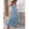 imagePRETTYGARDEN Womens Dresses 2025 Summer Floral Sleeveless Maxi Dress Casual Spaghetti Strap Tiered Flowy Beach Long DressSblue White