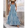 imagePRETTYGARDEN Womens Dresses 2025 Summer Floral Sleeveless Maxi Dress Casual Spaghetti Strap Tiered Flowy Beach Long DressSblue White