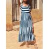 imagePRETTYGARDEN Womens Dresses 2025 Summer Floral Sleeveless Maxi Dress Casual Spaghetti Strap Tiered Flowy Beach Long DressSblue White
