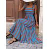 imagePRETTYGARDEN Womens Dresses 2025 Summer Floral Sleeveless Maxi Dress Casual Spaghetti Strap Tiered Flowy Beach Long DressSbrick Red Blue