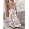 imagePRETTYGARDEN Womens Dresses 2025 Summer Floral Sleeveless Maxi Dress Casual Spaghetti Strap Tiered Flowy Beach Long DressSkhaki