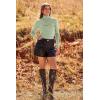 imagePRETTYGARDEN Womens Fall Fashion Turtleneck Pullover Sweaters Casual Long Sleeve Cable Knit Fitted Jumper TopsGreen