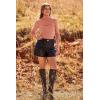 imagePRETTYGARDEN Womens Fall Fashion Turtleneck Pullover Sweaters Casual Long Sleeve Cable Knit Fitted Jumper TopsLight Pink